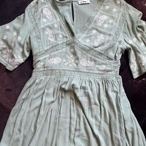 Western/boho mini dress